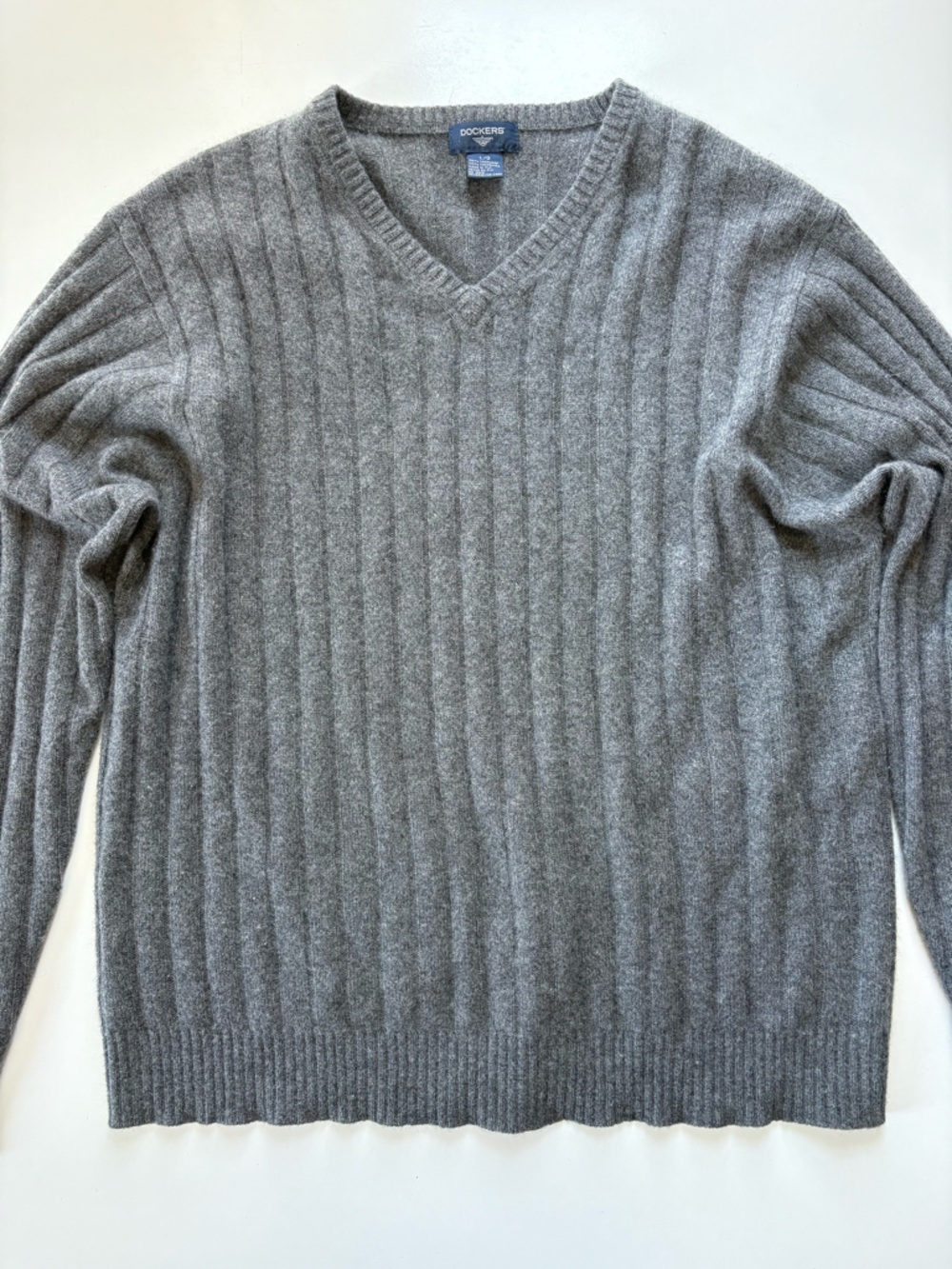 Dockers Cashmere Men’s Sweater Grey Large